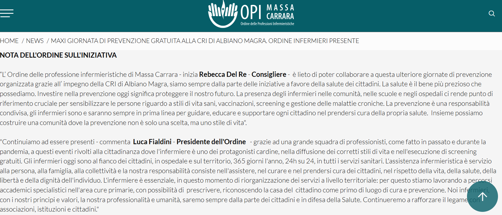 Croce Rossa Italiana comitato di Albiano Magra